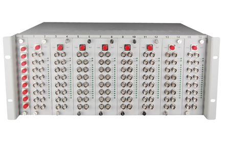 飛暢科技-128路機框式多業務視頻光端機