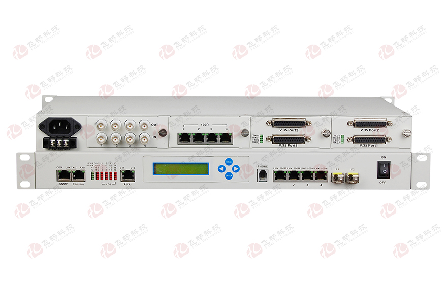 飛暢科技-19英寸1U 模塊化多業務電話光端機