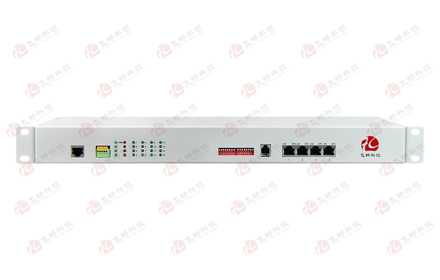 飛暢科技-4路百兆以太+16路RS232/422/485/TTL 光纖收發器