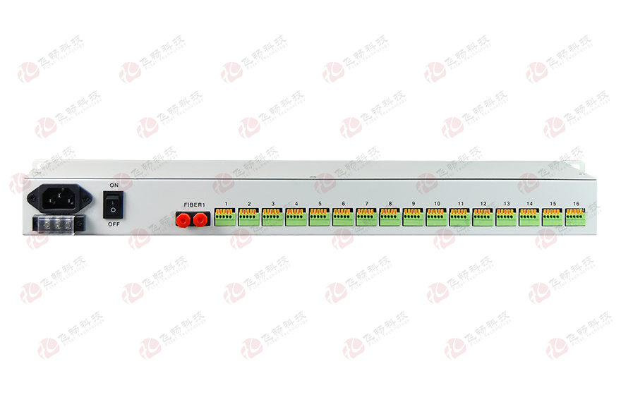 飛暢科技-4路百兆以太+16路RS232/422/485/TTL 光纖收發器